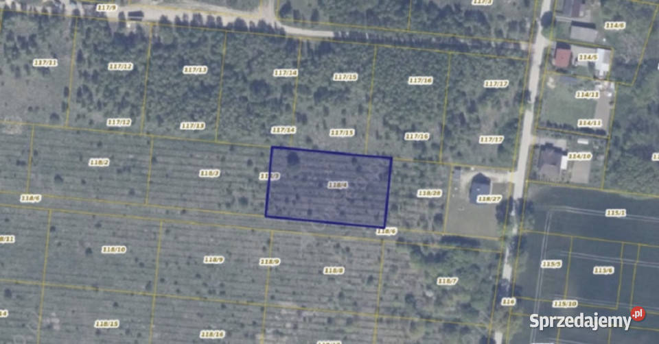 Działka 11814 w miejscowości Gołębiewo