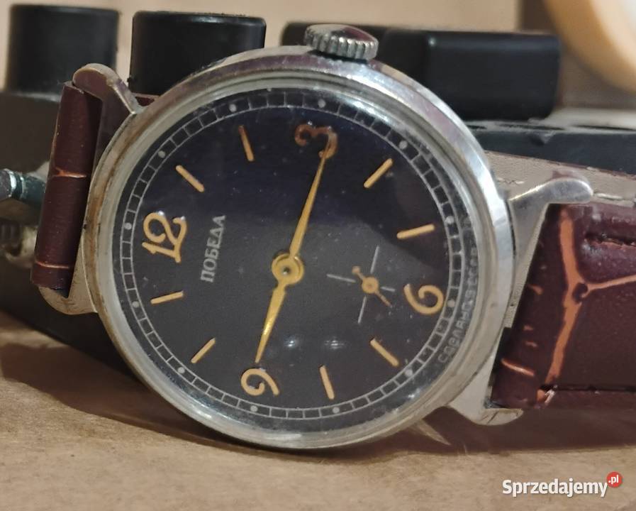 Zegarek Męski Pobieda krab 15 JEWELS 2602 ciemno opolskie Opole