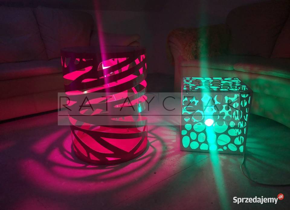 NOWOŚĆ Lampa wewnętrzna metoda CNC RGB LED Gniewkowo sprzedam