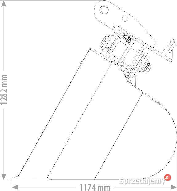ŁYŻKA TRAPEZOWA HYDRAULICZNA 14 18 T