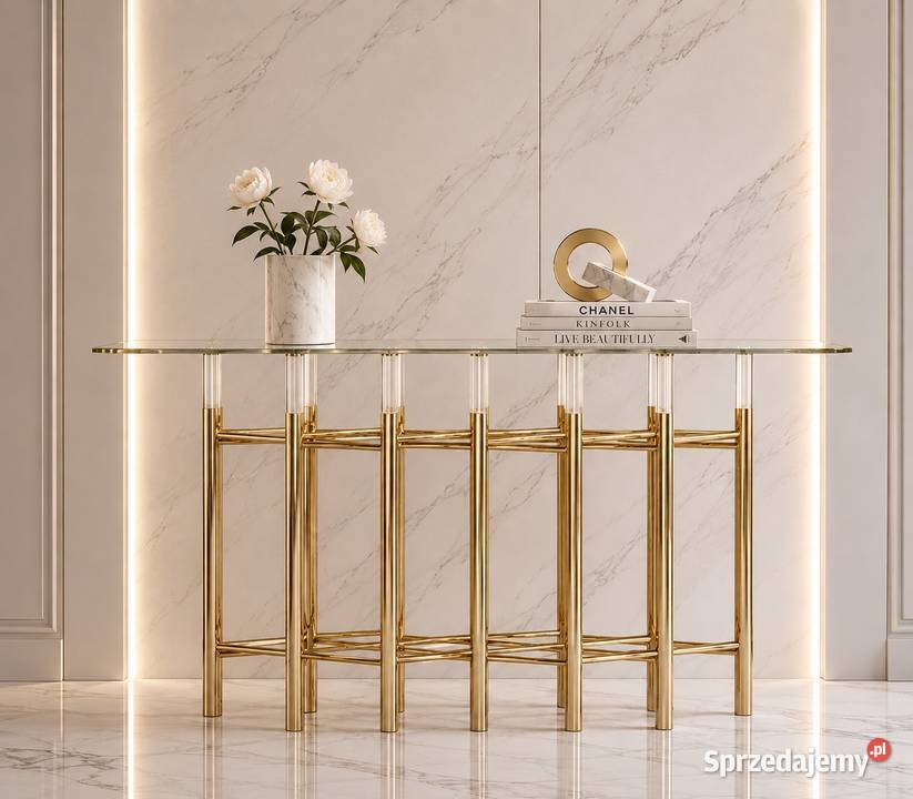 Konsola komoda złota Amaretto Premium 170x40x80 małopolskie Golkowice