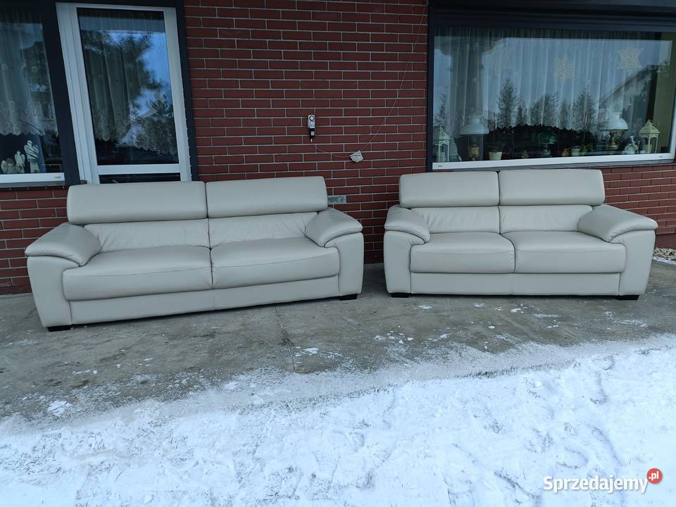 Sprzedam dwie sofy ze skóry Konin sprzedam