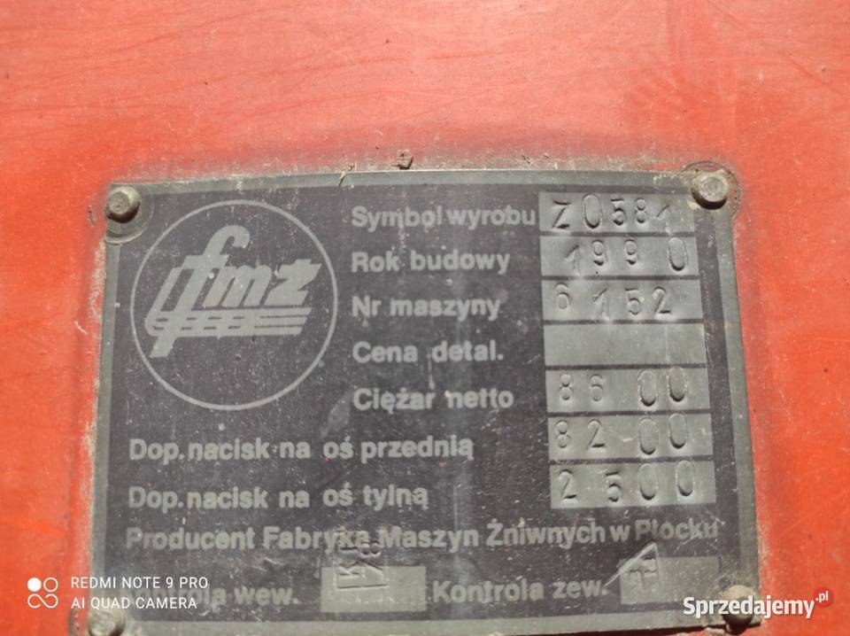 Kombajn Bizon Rekord Z058 Okazja Sieczkarnia-rozdrabniacz Zbożowe podkarpackie Nockowa
