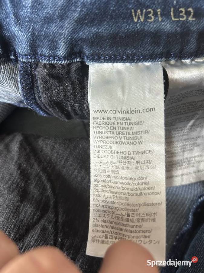 Spodnie jeansowe męskie CALVIN KLEIN 3234 OKAZJA Zamość