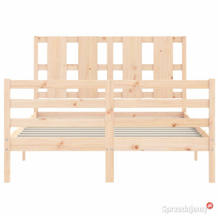 Rama łóżka z wezgłowiem lite drewno 120x200 mazowieckie Warszawa