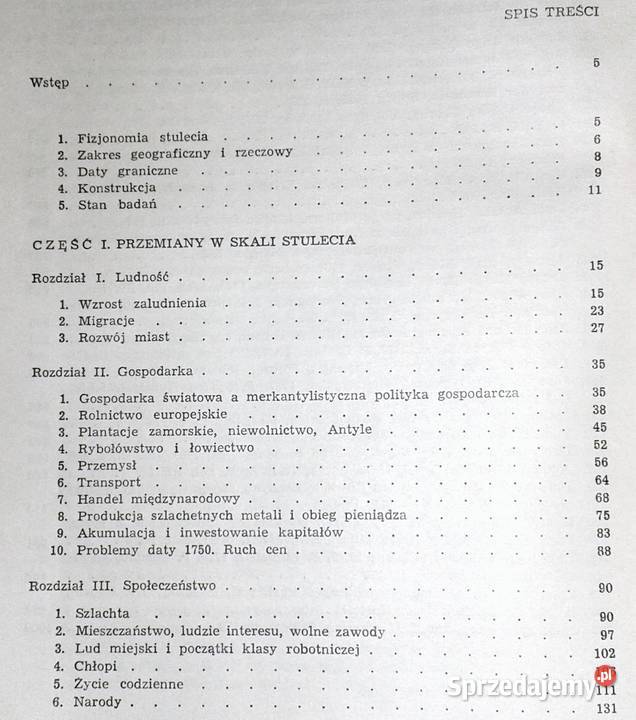 Historia powszechna Wiek XVIII Emanuel Chełm