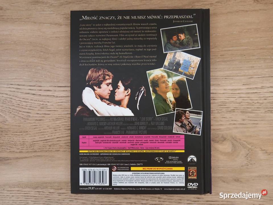 Love story flim DVD do wyboru Kraków