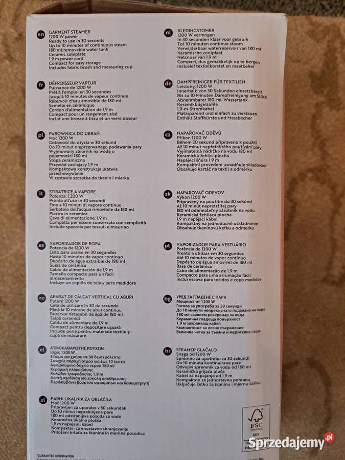 Parownica do ubrań Beldray Warszawa sprzedam