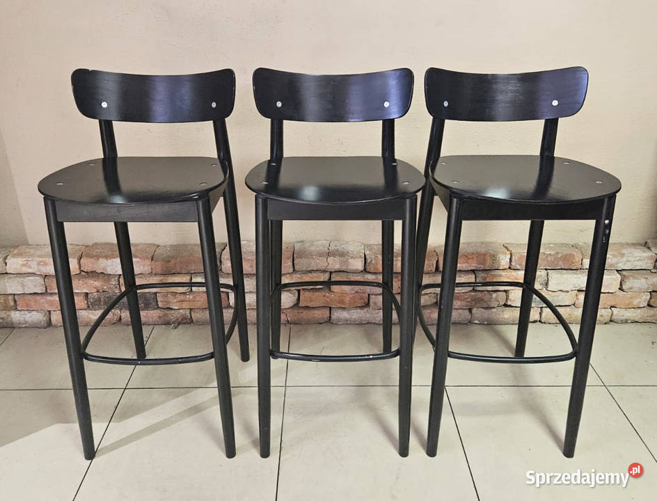 Stołek barowy hoker czarny FAMEG Hokery