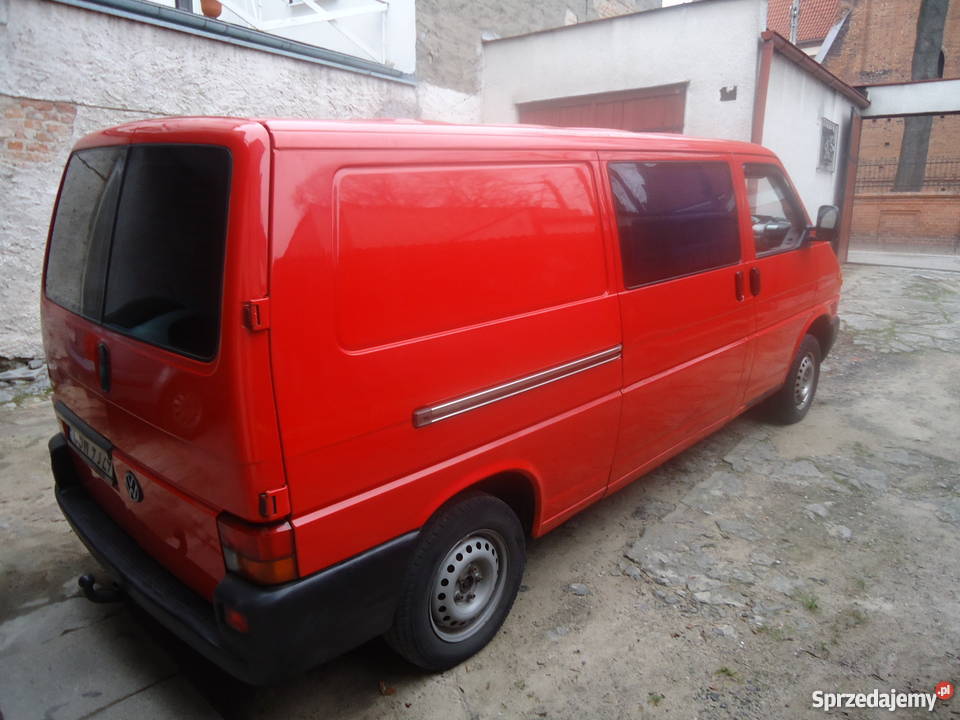 Vw T4 6osobowy Long 97r Bezpośrednio Właściciela czerwony Transporter Grudziądz