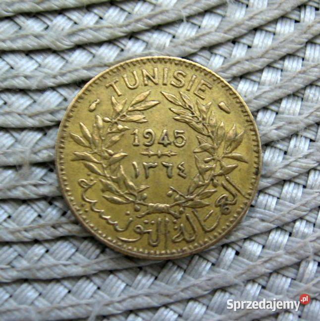 Tunezja Francuska 1 Frank 1945r wielkopolskie Kalisz