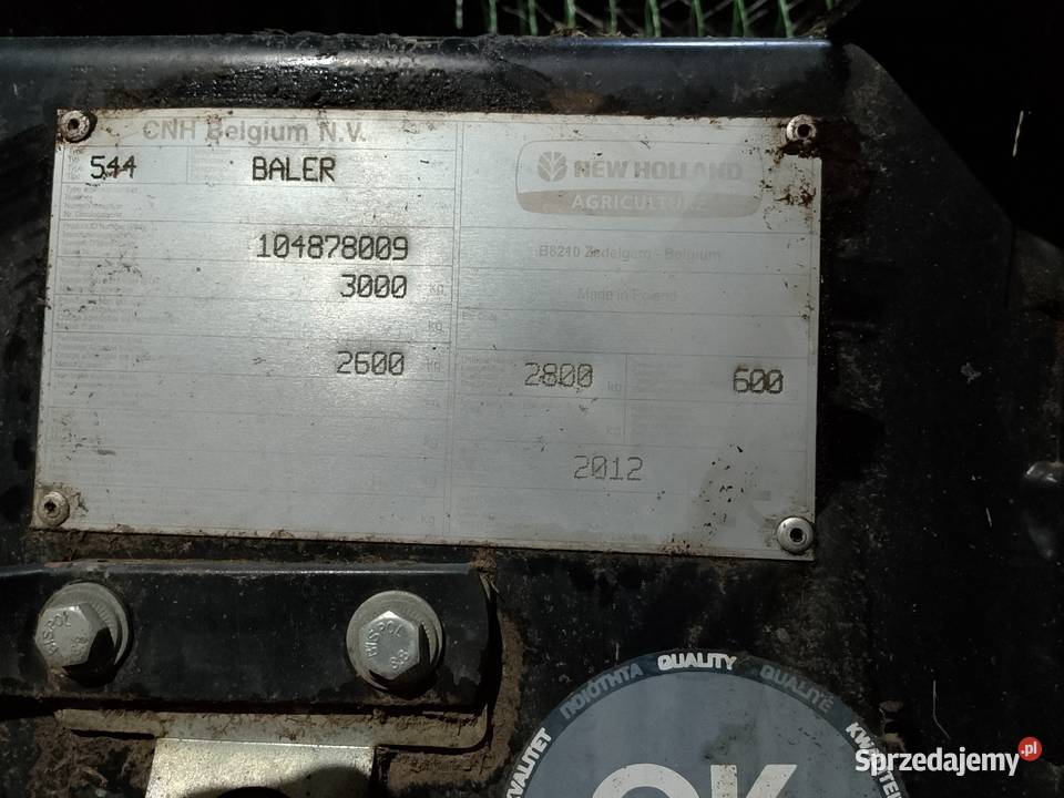 Holland BR6090cc Rolujące (belujące) podlaskie Brańsk