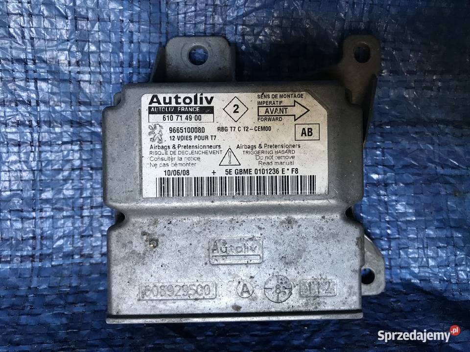 Peugeot 307 Moduł Sensor Poduszek AIR BAG dolnośląskie Bolesławiec