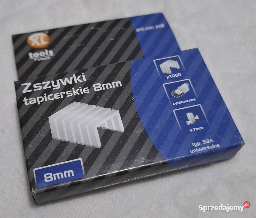 Zszywki tapicerskie 8mm uniwersalne 1000 Czeladź