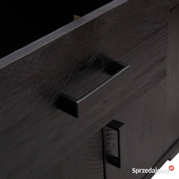 Szafka czarna 110x35x70 lite drewno sosnowe Warszawa