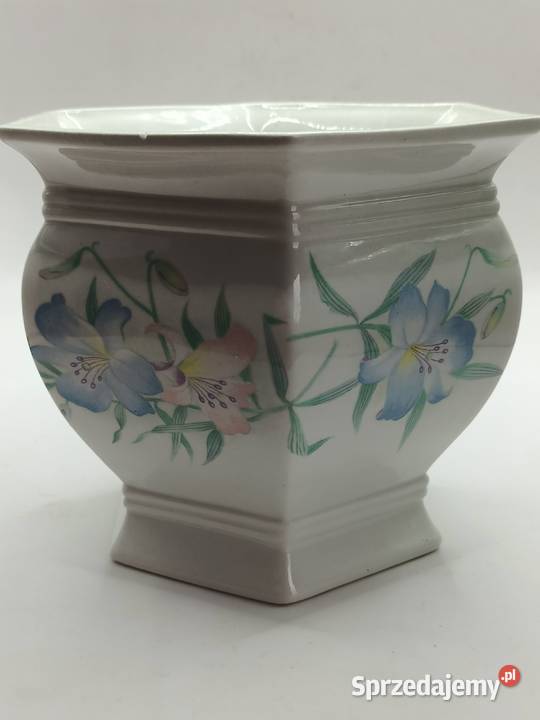 Doniczka osłonka sześciokątna letnie lilie ROYAL lubelskie Zamość