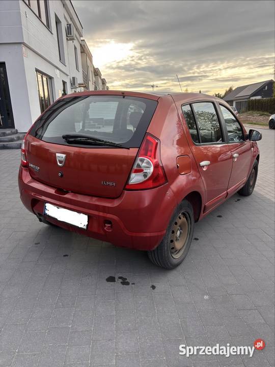 Dacia Sandero 14 8v Gaz Klimasprawna Wazne 4/5 mazowieckie Pułtusk sprzedam