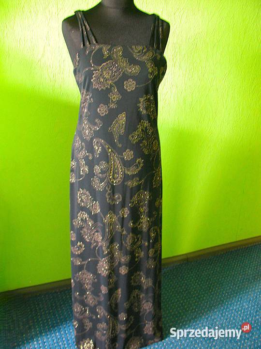 Sukienka maxi 40 L biust 90 CA Na szelkach  Siedlce