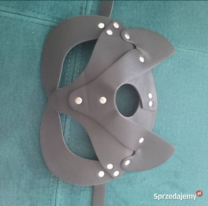 Maska kot skórzana halloween nowa Siedlce