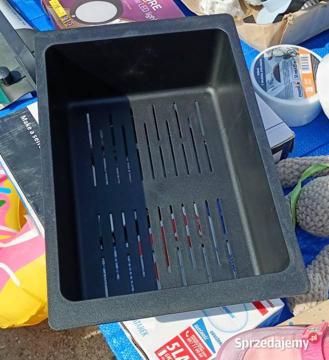 Wkładka ociekowa do zlewu 38x25 czarna Gorzów Wielkopolski