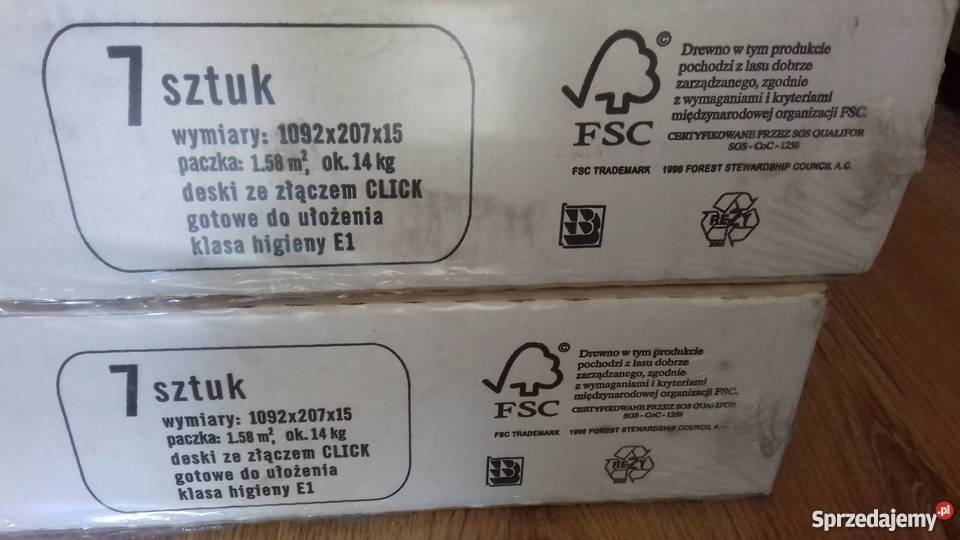 Deska Barlinecka drewniana kolor dąb 39m2 drewno sprzedam