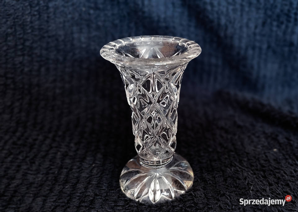 Kryształowy wazonik na konwalie pomorskie Gdańsk
