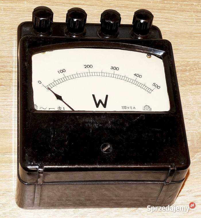 Miernik laboratoryjny watomierz analogowy 100 V Gliwice