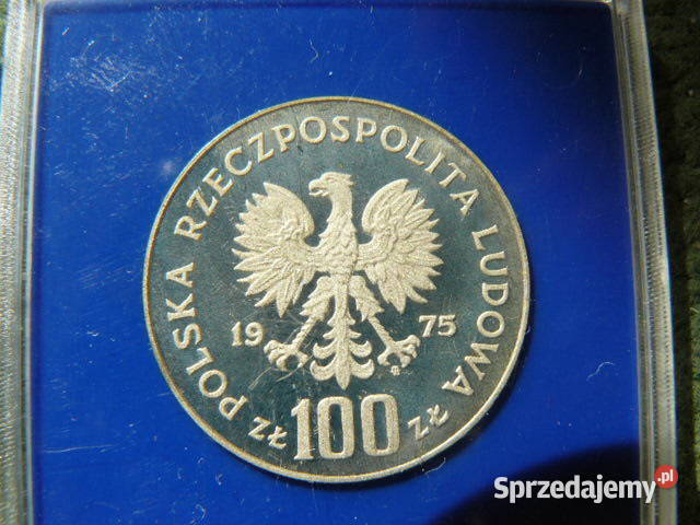 Paderewski srebrna moneta 100 zl w etui Numizmatyka Rzeszów