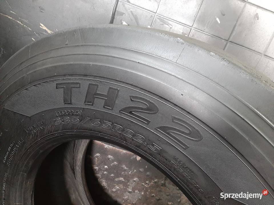 Opona używana ciężarowa 38565R225 HANKOOK TH22 Ciężarowe Zaścianki