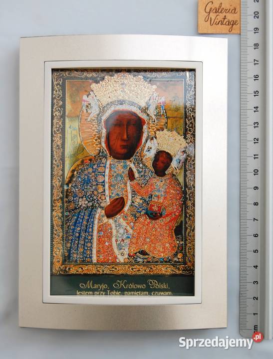 Matka Boża Częstochowska obrazek w ramce 18 x 13 Lublin