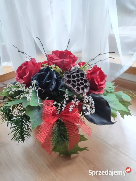 Wiązanka na cmentarz kompozycja kwiatowa na grób Sosnowiec
