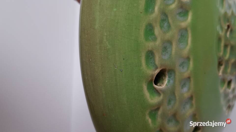 Fajansowa ikebana wazon Ogródek Włocławek fajans Porcelana i szkło