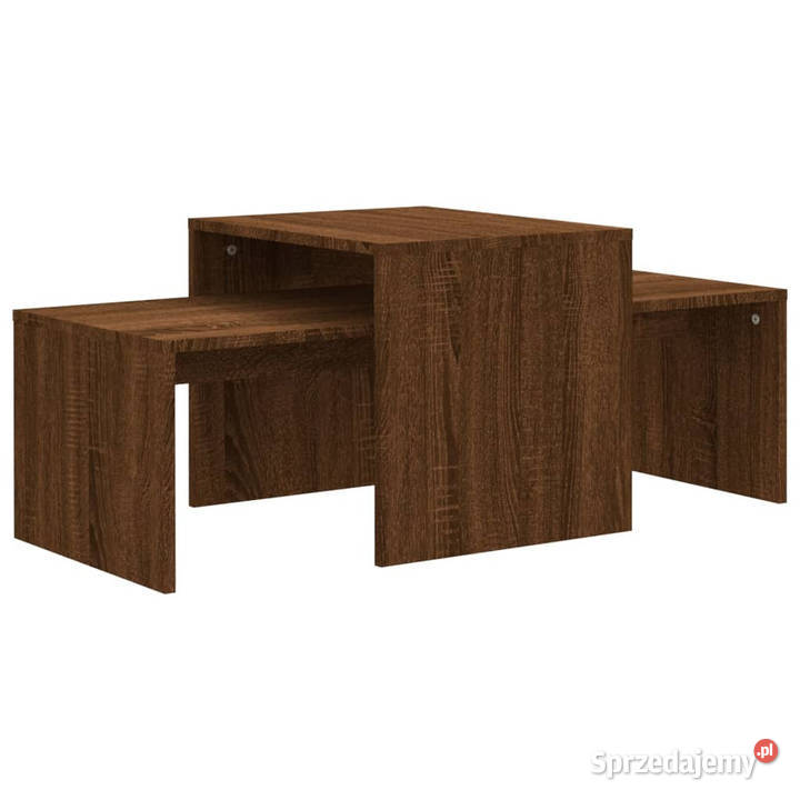 Stolik kawowy brązowy dąb 100x48x40 materiał Warszawa sprzedam