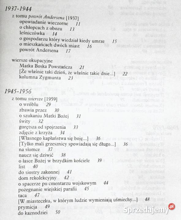 Nie przyszedłem pana nawracać Wiersze 19371985 Chełm sprzedam