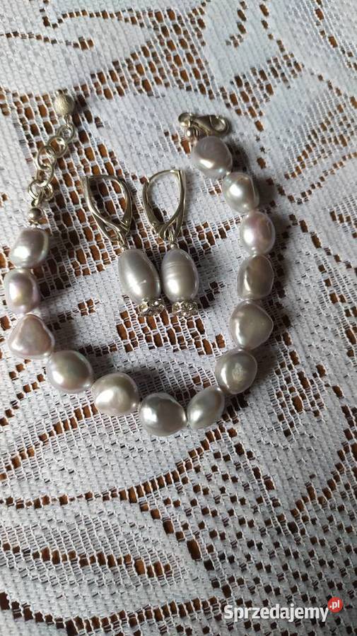 Sprzedam perły kolczyki bransoletka Jelenia Góra