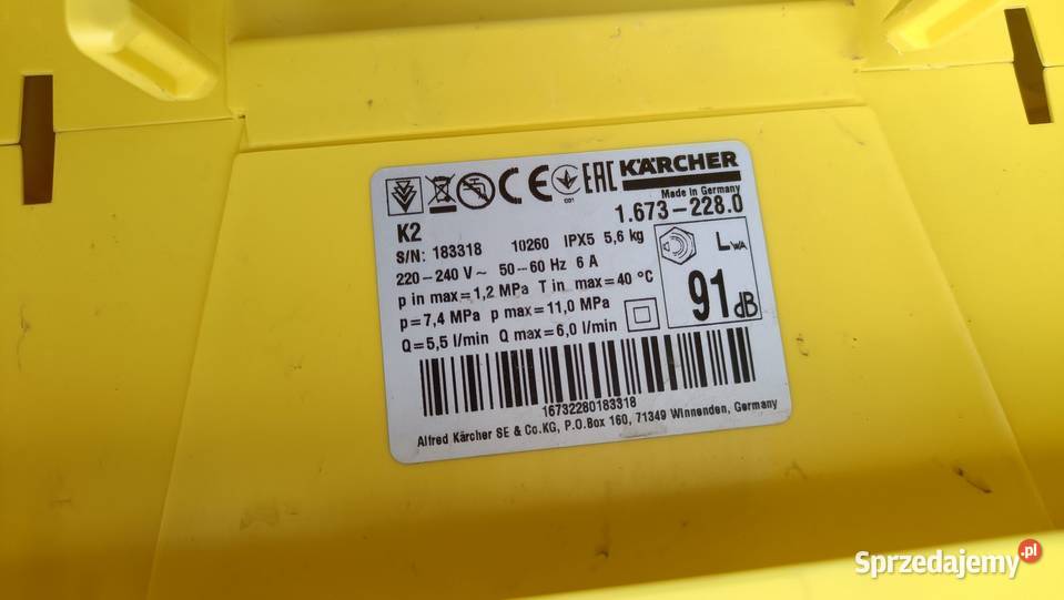 Myjka ciśnieniowa Karcher K2
