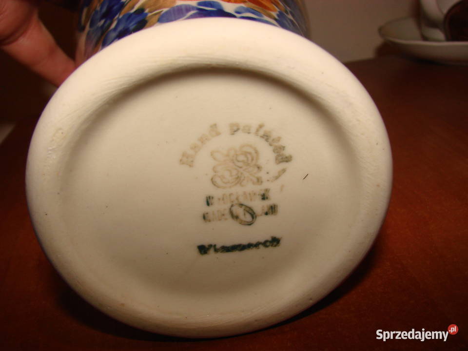 Włocławek fajansowy wazon PRL