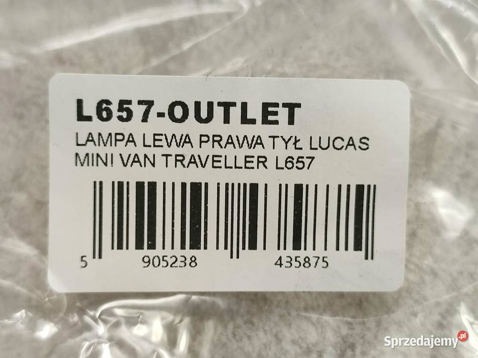 LAMPA LEWA PRAWA TYŁ LUCAS AUSTIN MINI VAN sprzedam