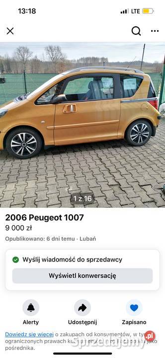 Auto Rok produkcji 2005 Ścinawa Polska