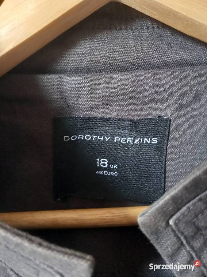 Szara dwurzędowa kurtka przejściowa army jacket Warszawa