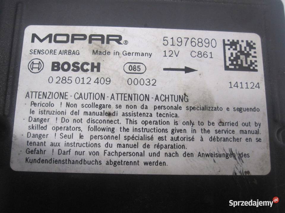 OPEL COMBO D moduł sensor AIRBAG 51976890 Kielce