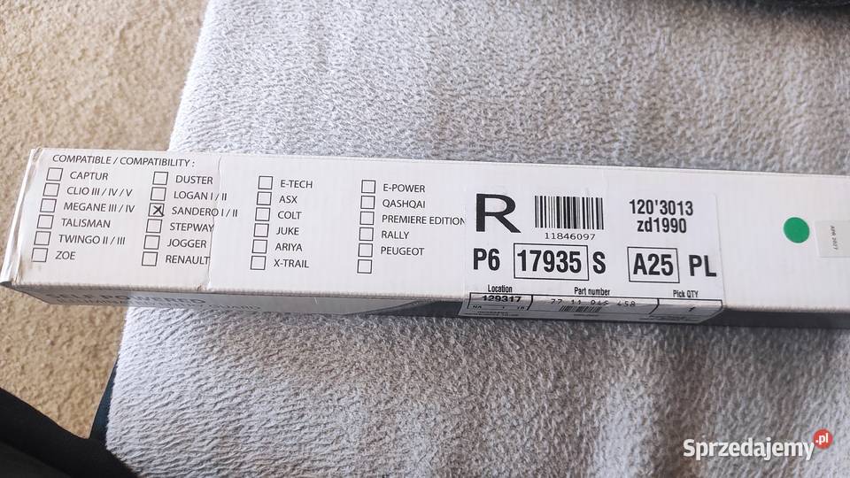 Listwy ochronne progów Dacia Sandero Elbląg