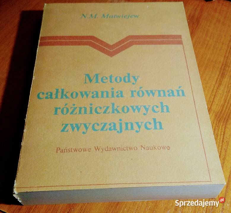 Metody całkowania równań różniczkowych Gdańsk