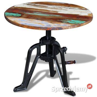 vidaXL Stolik boczny drewno odzyskane i żelazo Warszawa