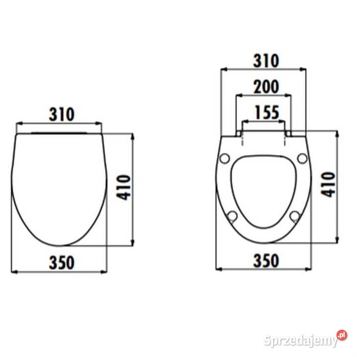 Kompakt wc 350x390x602 mm z funkcją bidetu zachodniopomorskie Szczecin