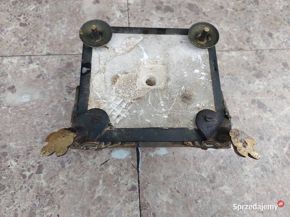 Podstawa marmur świecznika kandelabra nogi Antyki sprzedam