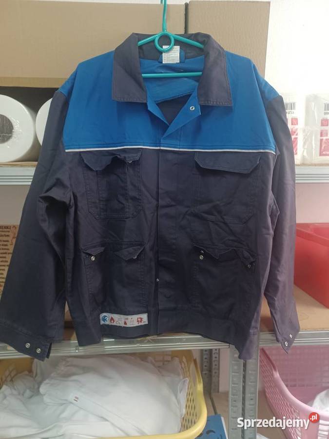 Komplet roboczy używany ogrodniczki bluza