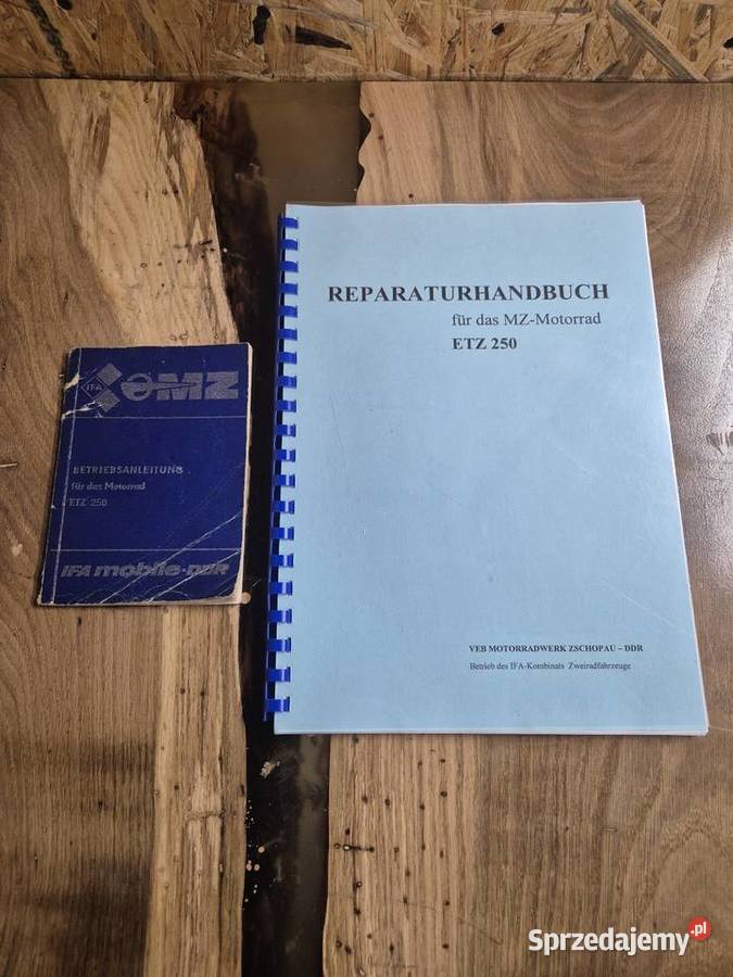 Mz etz 250 instrukcja obsługi książka napraw ddr zachodniopomorskie Złocieniec sprzedam