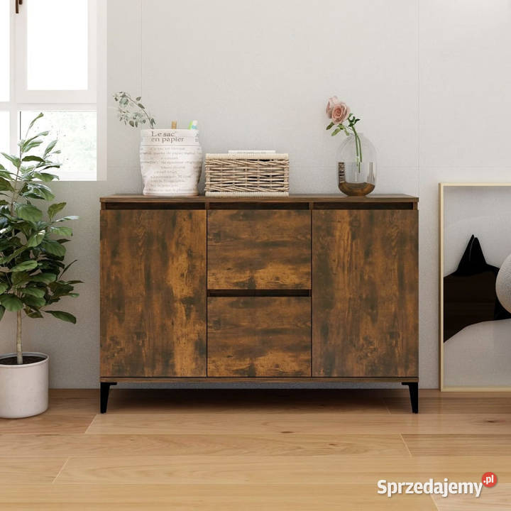 Szafka przydymiony dąb 104x35x70 WM815165 Warszawa