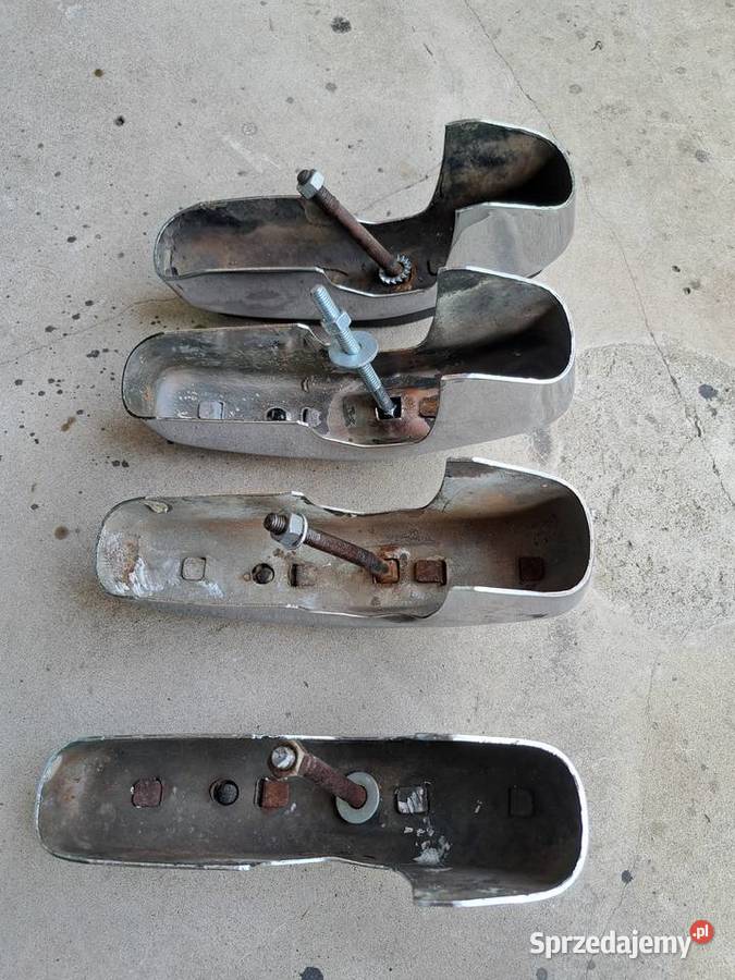 Fiat 125p ST kły do zderzaka chrom komplet 4 wielkopolskie Leszno sprzedam